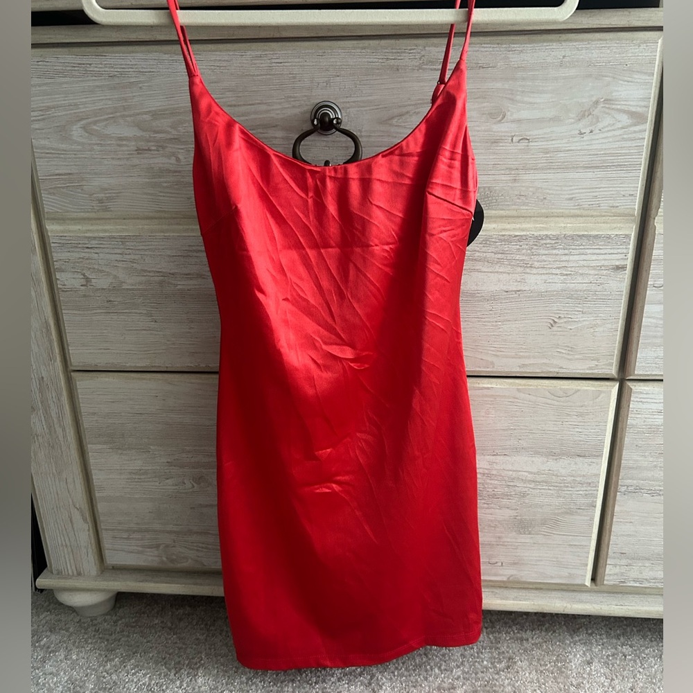 White Fox Red Mini Dress